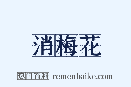 消梅花是什么意思的图片